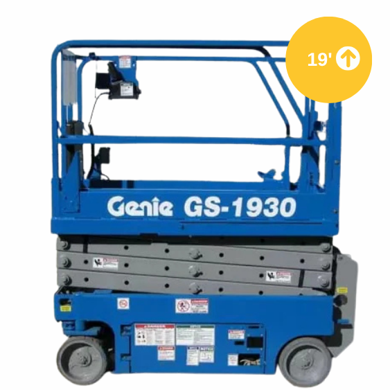 Electric Slab Scissor Lift 19ft/30in Genie GS-1930